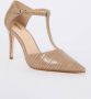 Dune London Castered pump met crocostructuur - Thumbnail 1