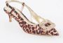 Dune London Centrepiece slingback met panterprint - Thumbnail 1