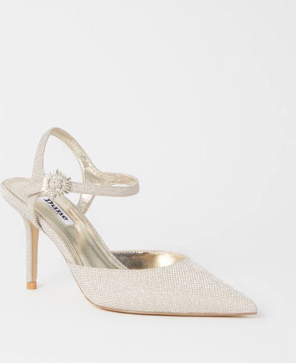 Dune London Channel sandalette met strass