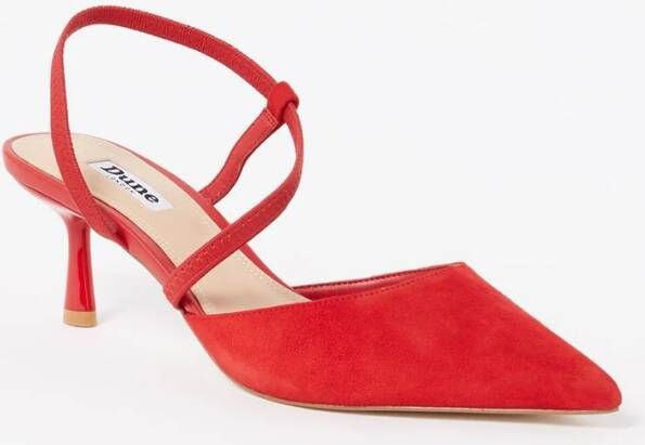 Dune London Citrus slingback van leer