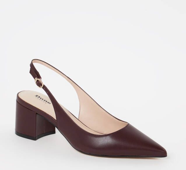 Dune London Compelled slingback van leer