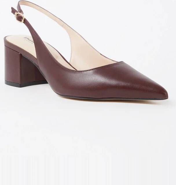 Dune London Compelled slingback van leer