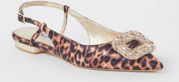 Dune London Confidence slingback met strass