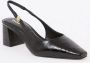 Dune London Contact slingback van leer met crocostructuur - Thumbnail 1