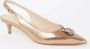 Dune London Context slingback van leer met strass - Thumbnail 1