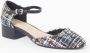 Dune London Dominos pump met tweed-look - Thumbnail 1