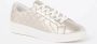 Dune London Egent sneaker van leer met quilt patroon - Thumbnail 1