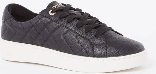 Dune London Egent sneaker van leer met quilt patroon