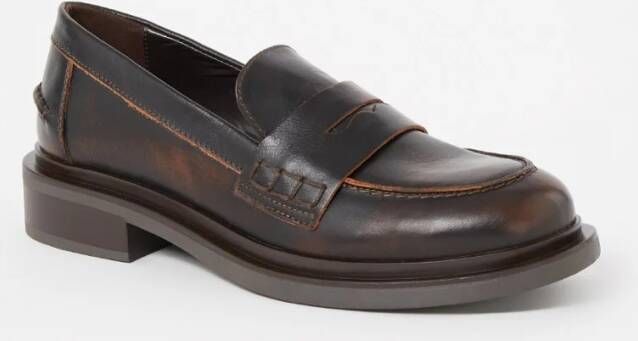 Dune London Giri loafer van leer