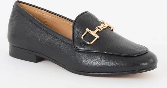 Dune London Glair loafer van leer met horsebit