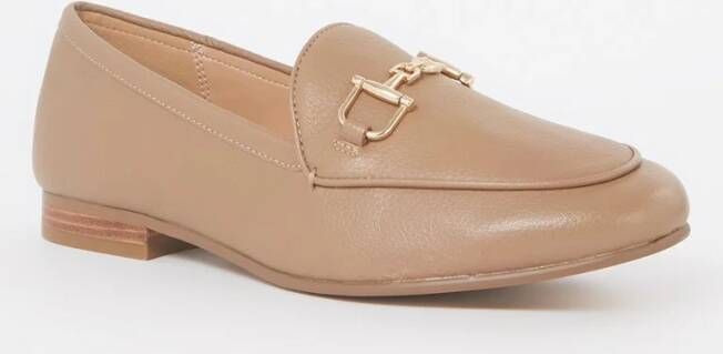 Dune London Glair loafer van leer met horsebit