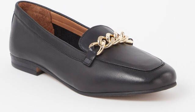 Dune London Wide Fit Goldsmith loafer van leer