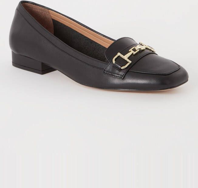 Dune London Graice loafer van leer met horsebit