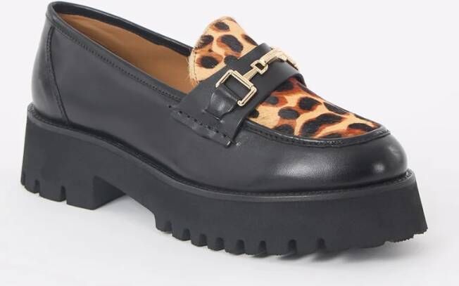 Dune London Groundbreaking loafer van leer