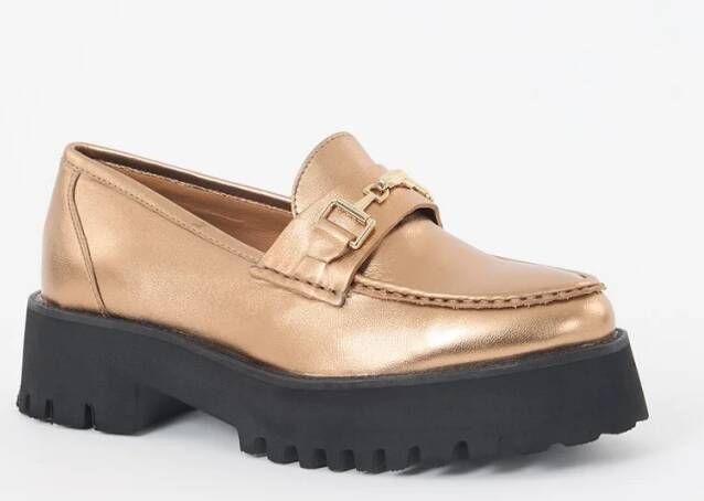 Dune London Groundbreaking loafer van leer