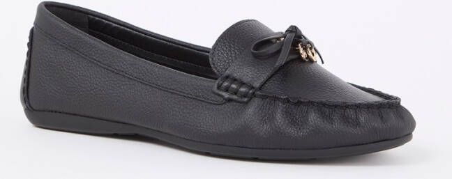 Dune London Grovers mocassin van leer