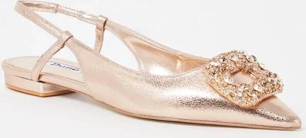 Dune London Habriela slingback met metallic finish