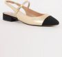 Dune London Hayes slingback van leer met lakleren details - Thumbnail 1