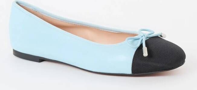 Dune London Highest ballerina van leer met strik detail