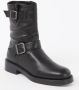 Dune London Pixen biker boot van leer - Thumbnail 1