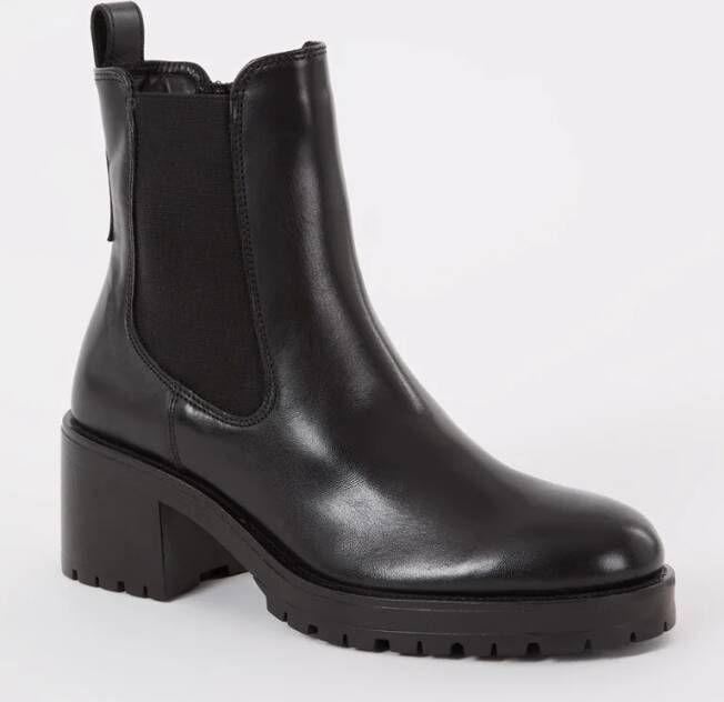 Dune London Positivity chelsea boot van leer