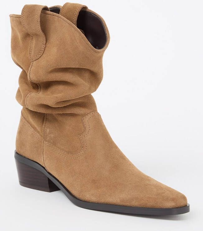 Dune London Prims cowboylaars van leer