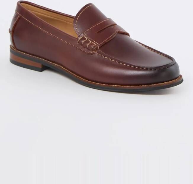 Dune London Samson loafer van leer