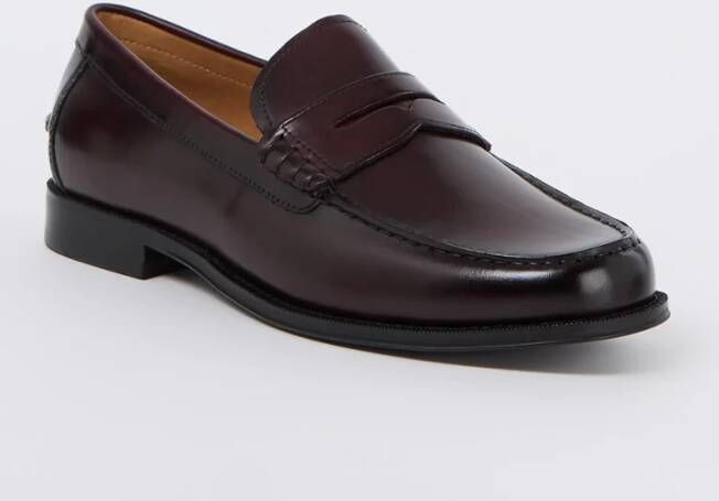 Dune London Samson loafer van leer