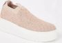 Dune London Sneaker met strass en gebreid bovenwerk - Thumbnail 1