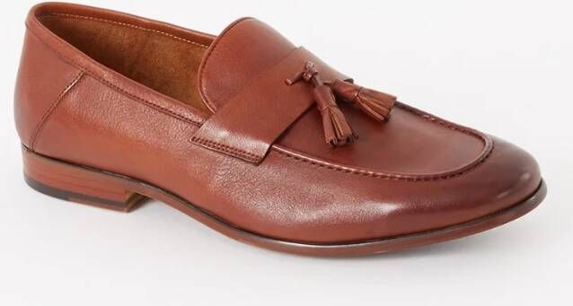 Dune London Supremium loafer van leer