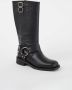 Dune London Totoe biker boot van leer met gespdetail - Thumbnail 1