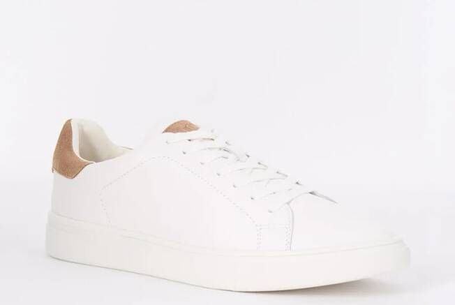 Dune London Toyon sneaker van leer met suède details