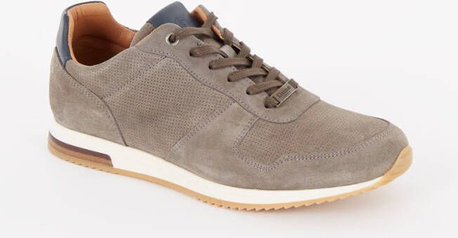 Dune London Trilogy sneaker van leer