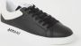 Armani Exchange Zwarte Gepersonaliseerde Logo Sneakers Zwart Heren - Thumbnail 3