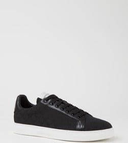 Emporio Armani Sneaker van leer met logoprint