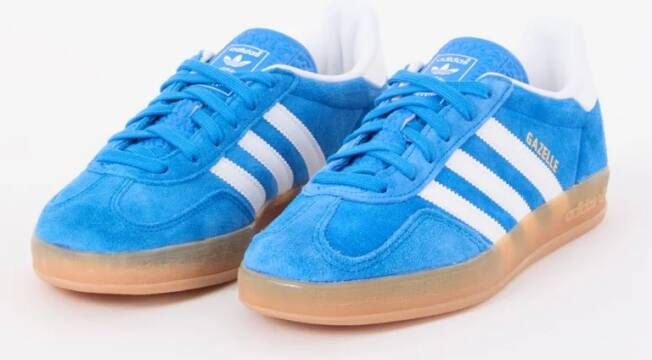 Adidas Gazelle Indoor sneaker van suède met leren details