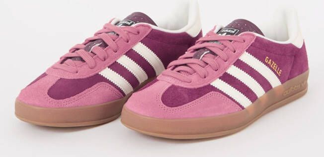 Adidas Gazelle Indoor sneaker van suède met leren details