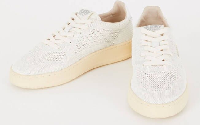 Autry Medalist Easyknit Low sneaker met details van leer