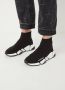 Balenciaga Zwart Witte Speed.2 Sok-Style Sneakers Black Dames - Thumbnail 13