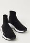 Balenciaga Zwart Witte Speed.2 Sok-Style Sneakers Black Dames - Thumbnail 15