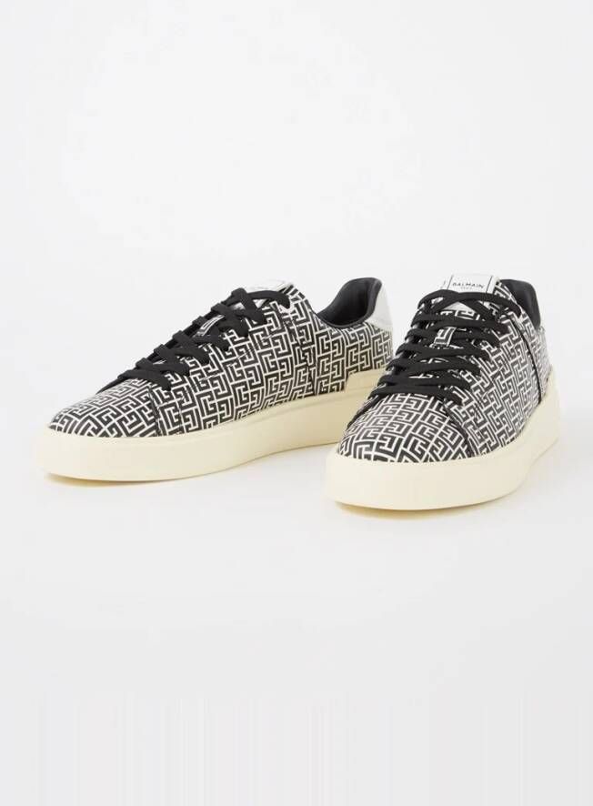 Balmain B-Court flip sneaker met logoprint