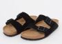 Birkenstock Suede Herfst Winter Slippers Black - Thumbnail 21