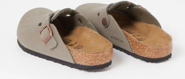 Birkenstock Boston muiltje met gespdetail