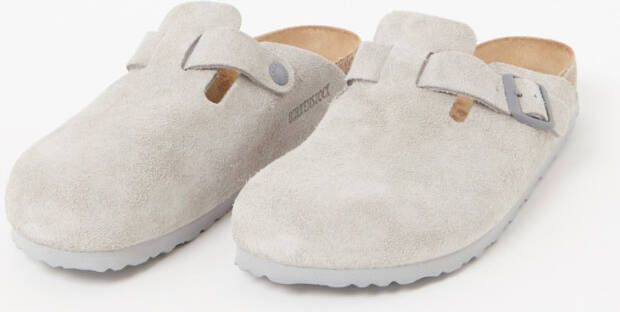 Birkenstock Boston muiltjte van suède