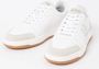 Boggi Milano Leren Sneakers met Macro Logo White Heren - Thumbnail 6