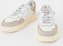 Boggi Milano Leren en fluwelen sneakers White Heren - Thumbnail 6