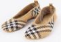 Burberry Geruite Gebreide Baby Ballerina's Schoenen Beige Dames - Thumbnail 20