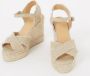 Castañer Verhoog je stijl met Bromelia Espadrille Sleehak Sandalen Beige Dames - Thumbnail 15