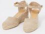 Castañer Hoge Wig Ivoor Espadrilles Sandalen Beige Dames - Thumbnail 15