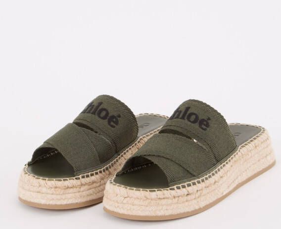 Chloé Mila slipper met plateauzool